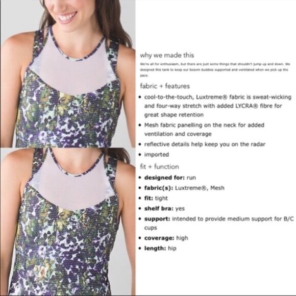 Lululemon Running In The City Tank Top - Size 6 - Picture 2 of 8